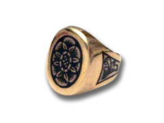 Серебряное кольцо-перстень женское «Цветок»